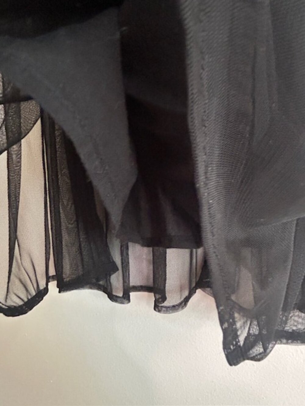 Urban Outfitters Hope Embroidered Long Sleeve Lush Black Lace Slip Midi Dress - Picture 15 of 16